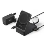 Anker Maggo Wireless Charging Station (15w Foldable 3-in-1) With Charger And Usb-c Cable-0
