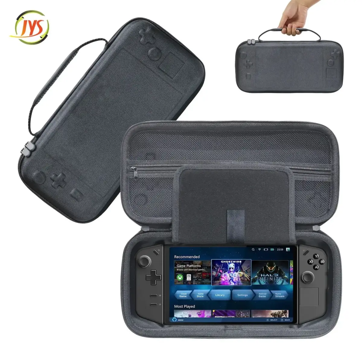 Jys Carrying Case For Lenovo Legion Go Handheld Black-120202