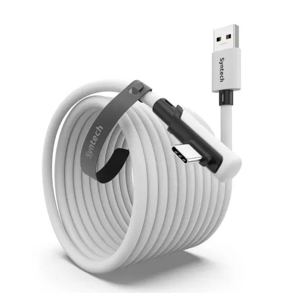 Syntech Usb-a To Usb-c Cable 16ft/5m Compatible With Quest 2/3-0