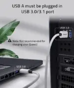 Syntech Usb-a To Usb-c Cable 16ft/5m Compatible With Quest 2/3-119106