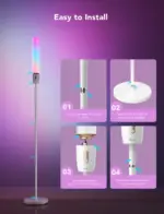 Govee Rgbicww Cylinder Floor Lamp - H6078-119625