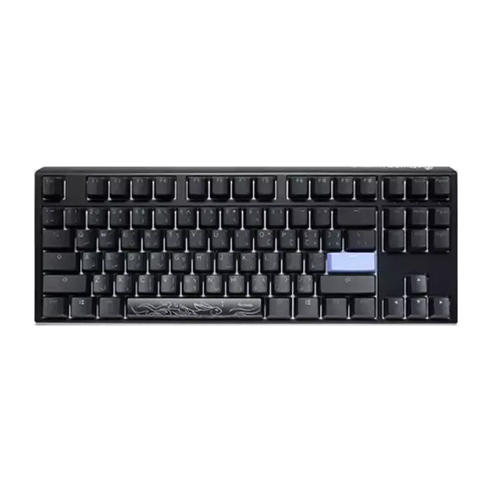 Ducky One 3 Classic Black/white Tkl Hot-swap Rgb 80% Mechanical Keyboard Cherry Brown Switch - English/arabic-0