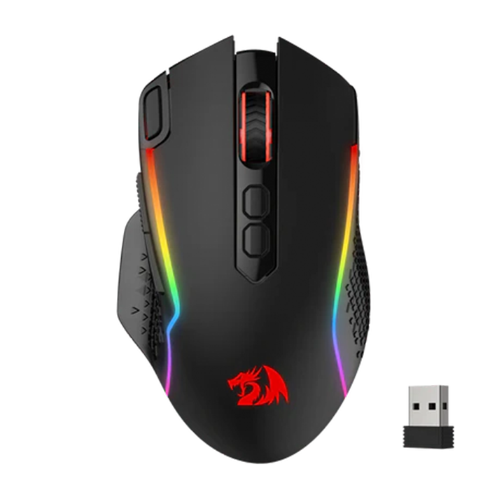 Redragon Taipan Pro Wired & Wireless Gaming Mouse - Black (M810rgb-pro)-0