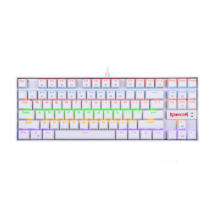 Redragon Kumara K552w-rgb Mechanical Gaming Keyboard – Red Switches – White-0