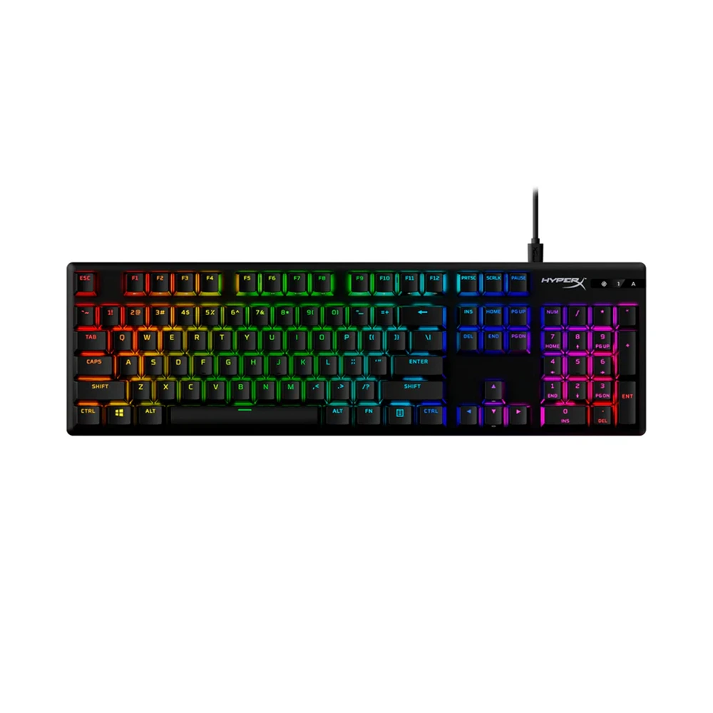 Hyperx Alloy Origins Pbt Rgb Wired Mechanical Gaming Keyboard Linear Hx Red Switch Eng/arb For Pc,ps5,ps4,xbox Series X|s & Xbox One (Full Size)-0