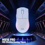 Redragon M916 Pro 4k 3-mode Wireless Gaming Mouse - White-122012