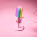 Razer Seiren V3 Chroma Rgb Usb Microphone With Tap-to-mute, Supercardioid Condenser Mic - Quartz-122207