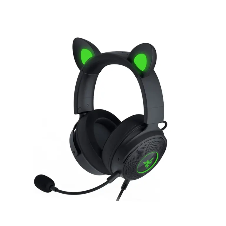 Razer Kraken Kitty V2 Pro Wired Rgb Gaming Headset With Interchangeable Ears - Black-0