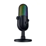 ميكروفون رايزر سيرين V3 كروما RGB من نوع USB مع خاصية النقر للإسكات، ميكروفون مكثف فائق القلبية - أسود-0