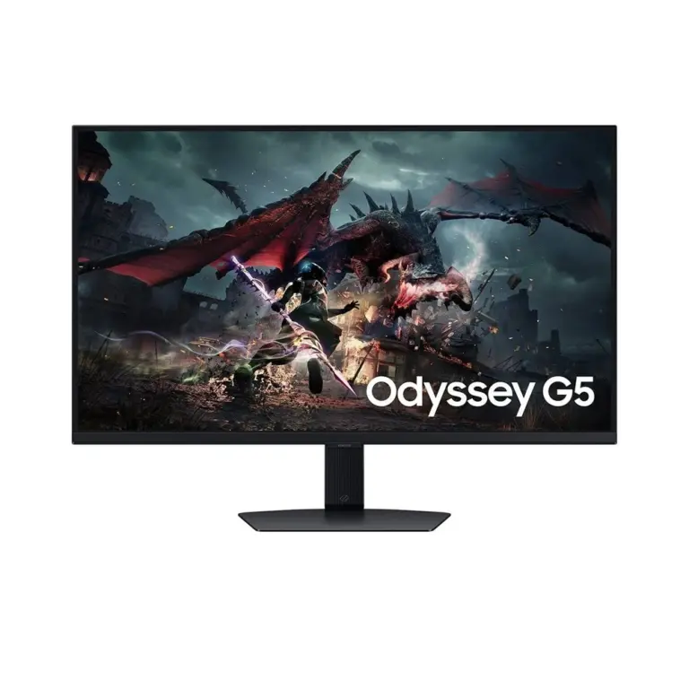 Samsung Odyssey G5 32" Qhd Fast Ips, 180hz, 1ms, Amd Freesync Gaming Monitor - Black-0