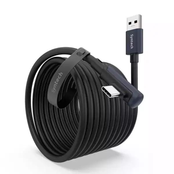 Syntech Link Cable For Quest 3/2 10ft/3m - Black-0