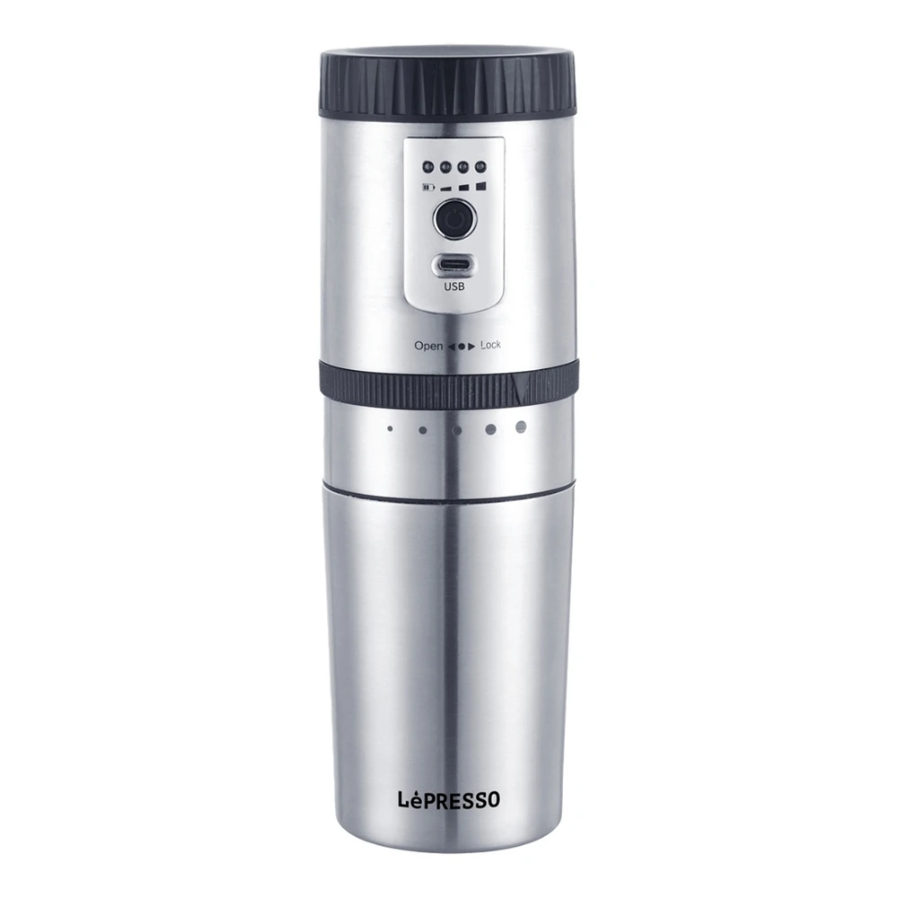 Lepresso Portable Mug Burr Grinder Coffee Maker-0