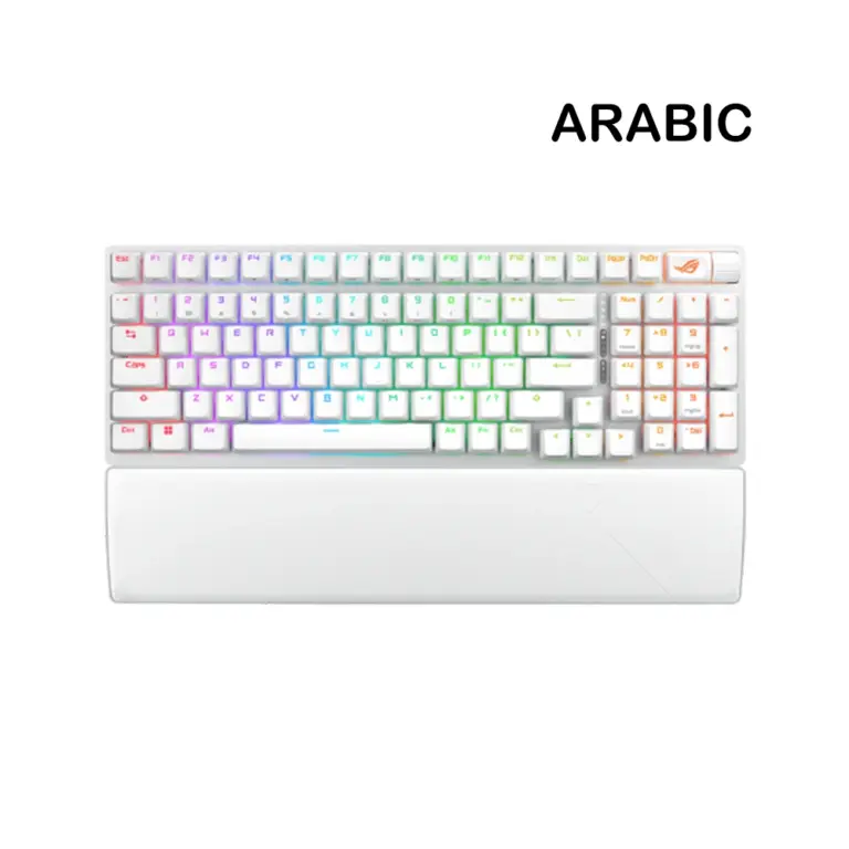 Asus Rog Strix Scope Ii 96 Rgb Rog Nx Snow Switch Wireless Mechanical Gaming Keyboard - White-0