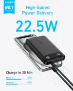 Anker Power Bank (10k, 22.5w) - Black-124370