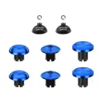 Metal Joystick Cap & Joystick Base 8pcs For PS5 Edge Controller - Blue-0