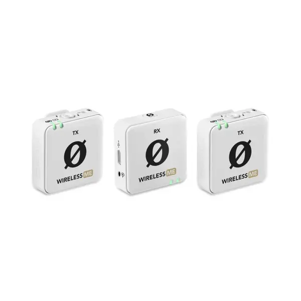 Rode Wimedualw Wireless Me Dual Compact Digital Wireless Microphone System (2.4 Ghz, White)-0