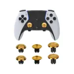 Metal Joystick Cap For Ps5 Edge Controller 6pcs - Gold-0