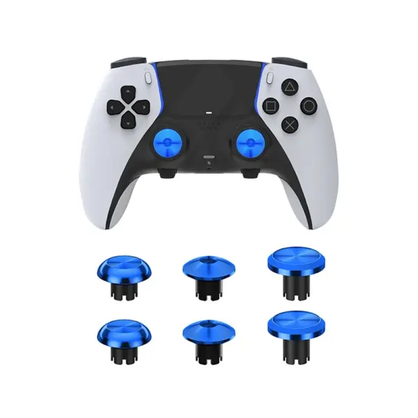 Metal Joystick Cap For Ps5 Edge Controller 6pcs - Blue-0