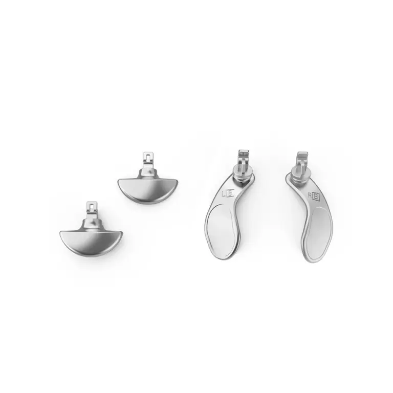 Metal Back Key For Ps5 Edge Controller 4 Pcs - Silver-0