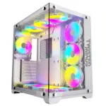 Twisted Minds Bullet-07 Mid Tower Gaming Case - White (Pre-install 7 Fan)-0