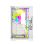 Twisted Minds Bullet-07 Mid Tower Gaming Case - White (Pre-install 7 Fan)-125737
