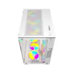 Twisted Minds Bullet-07 Mid Tower Gaming Case - White (Pre-install 7 Fan)-125738