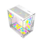 Twisted Minds Bullet-07 Mid Tower Gaming Case - White (Pre-install 7 Fan)-125739