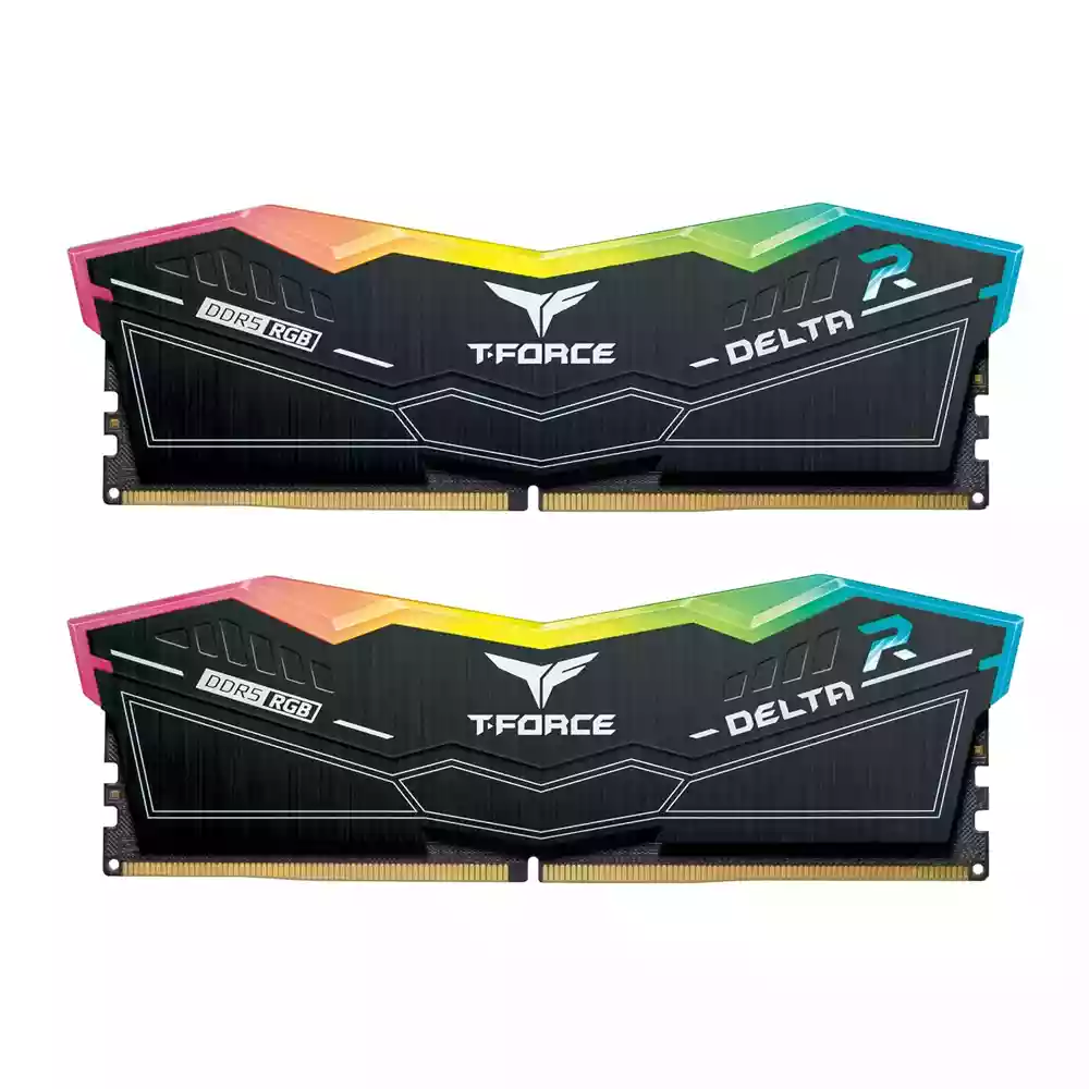 Teamgroup T-force Delta Rgb 32gb (16x2) Ddr5 5600mhz Desktop Ram Kit - Black-0 Teamgroup T-force Delta Rgb 32gb (16x2) Ddr5 5600mhz Desktop Ram Kit - Black-0