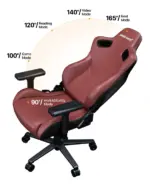 Andaseat Kaiser Frontier Series Xl Gaming Chairs - Maroon-123071