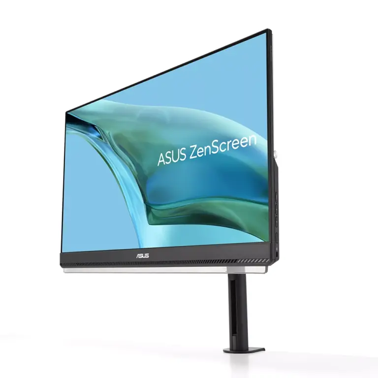 Asus Zenscreen Mb249c Portable Monitor – 24-inch (23.8 Viewable) Fhd (1920 X 1080), Frameless Panel, Ips Technology, Anti-glare, Usb-c®, Speakers, Carrying Handle/kickstand Design, C-clamp, Partition Hook, Green Sustainability-0