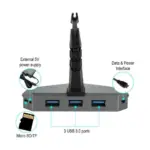 Eureka Ergonomic 3-port Usb 3.0 Hub , Sd Card Reader With Mouse Bungee-126088