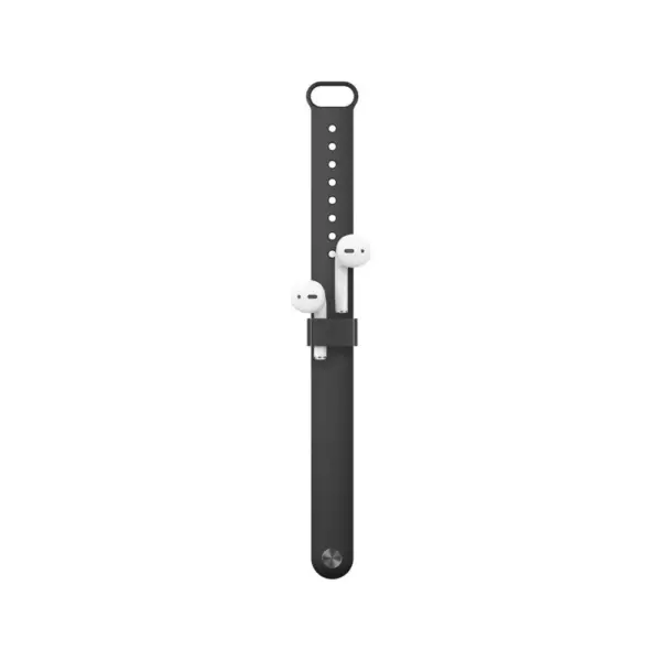 Elago AirPods Wrist Fit - silicone wrist chain and accessory for attaching Apple Airpods (black)-0