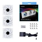 Lian Li Uni Fan Tl Lcd 120mm Argb Cooling Fan With 1.6" Lcd Screen (Pack Of 3) - White-126470