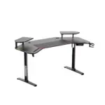 Gamvity Electric Height Adjustable Gaming Desk(1600*800*750) - Black-0