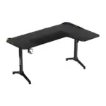 Twisted Minds Warrior L Shaped Right Gaming Desk Rgb - Black-0
