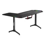 Twisted Minds Warrior L Shaped Right Gaming Desk Rgb - Black-126916