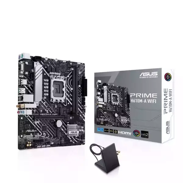 Asus Prime H610m-a Wifi Intel H610 Mother Board-0