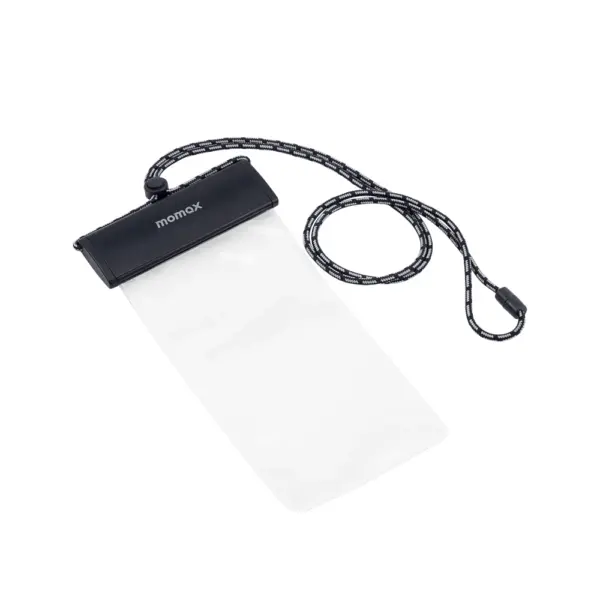Momax Waterproof Pouch With Universal Neck Strap - Gray-0