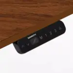 Gamvity L Shape Standing Ergonomic 3 Legs Stand Up Modern Furniture Table Electric Height Adjustable Desk(1000x1750mm) - Walnut-127558