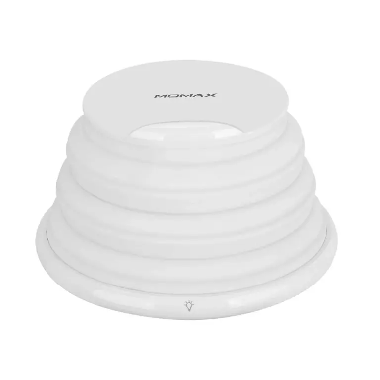 Momax Q Led Rainbow Color Changing Lamp With Wireless Charging - White-0
