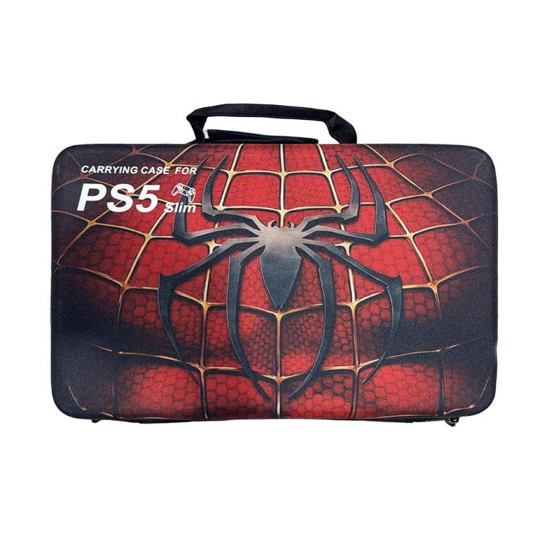 Ps5 Carrying Bag For Ps5 Slim - Spiderman Red-0
