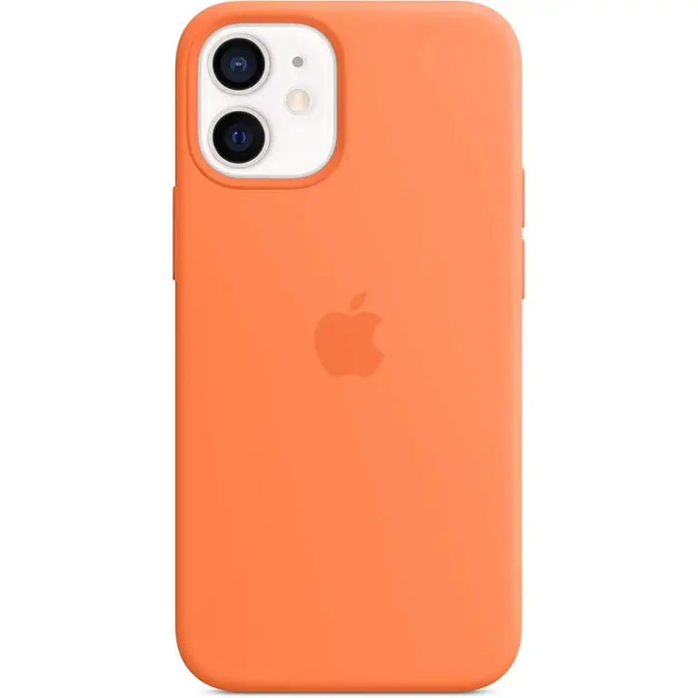 Apple Iphone 12 Mini Silicone Case With Magsafe - Kumquat-0
