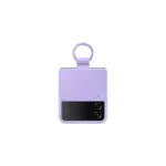Samsung Galaxy Z Flip4 Silicone Cover with Ring Lavender-0