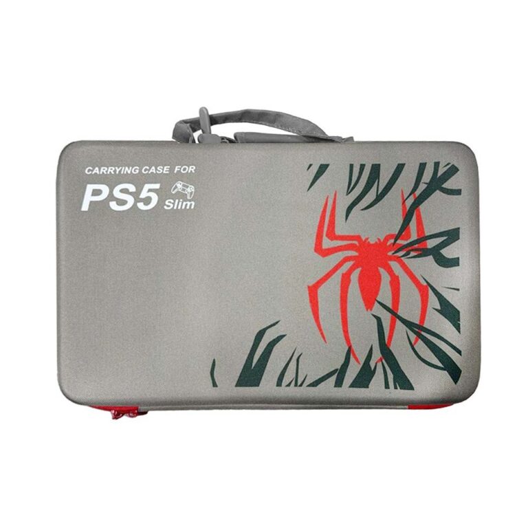 Ps5 Carrying Bag For Ps5 Slim - Spiderman Grey-0