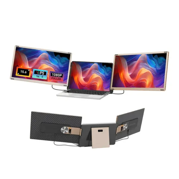 Gamvity S6 Triple Screen Laptop Screen Extender-0