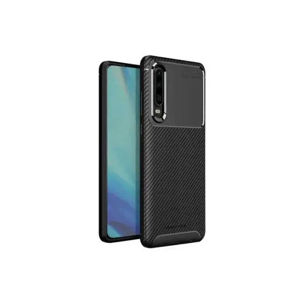 Viva Madrid Vanguard Sleek Back Case Compatible For Huawei P30 Carbon Black-0