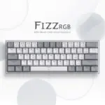 Redragon Fizz Rgb Wired Mechanical Gaming Keyboard - White/grey (Dust-proof Red) (English&arabic)-131089