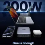 Ugreen Nexode 200w Usb C Gan Charger - 6 Ports Desktop Charger Ac-6port-200w - Space Gray-132074