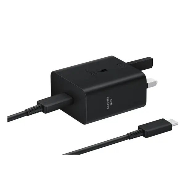 محول طاقة USB-C بقوة 45W مع كابل من سامسونج – أسود-0
