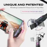 Statik Powerpivot Pro 100w Nylon Braided Usb-c To C Cable 2m (Black)-132129